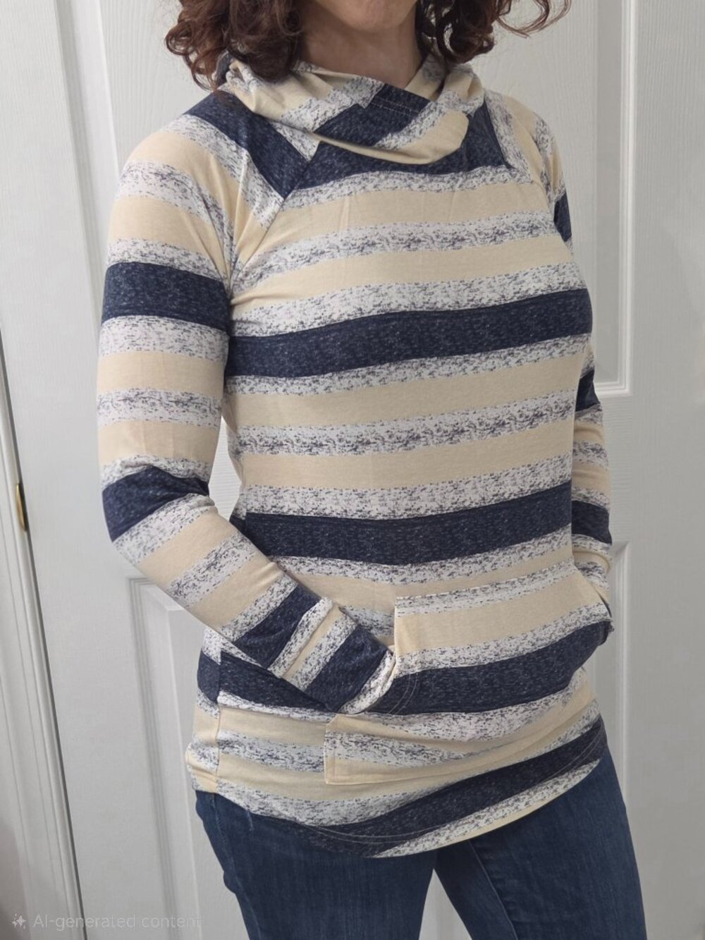 LULAROE AMBER LIGHTWEIGHT HOODIE, SIZE S